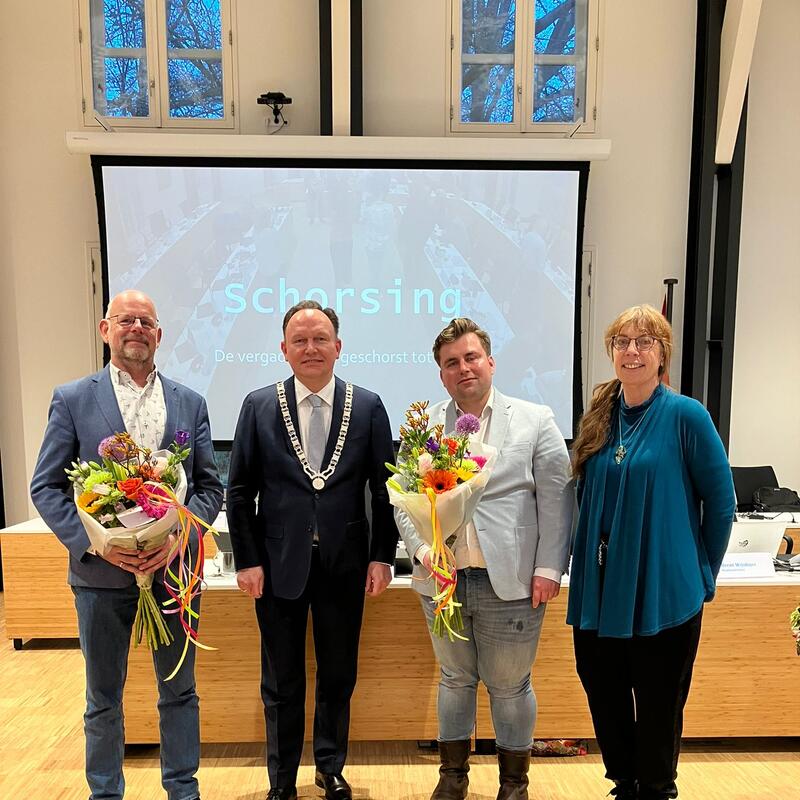 Beediging Ed Theunen en Stephan van den Berg +Marja